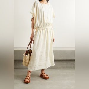 Offers Welcome!! NWT Tory Burch - Drop Waste Linen Dress - New Ivory